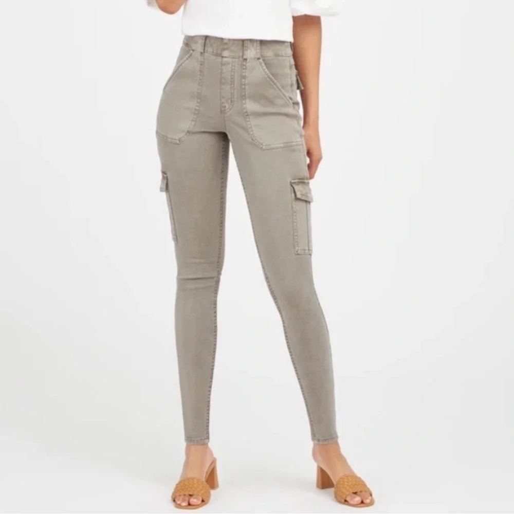 Spanx Twill Skinny Cargo Pants Long Length
